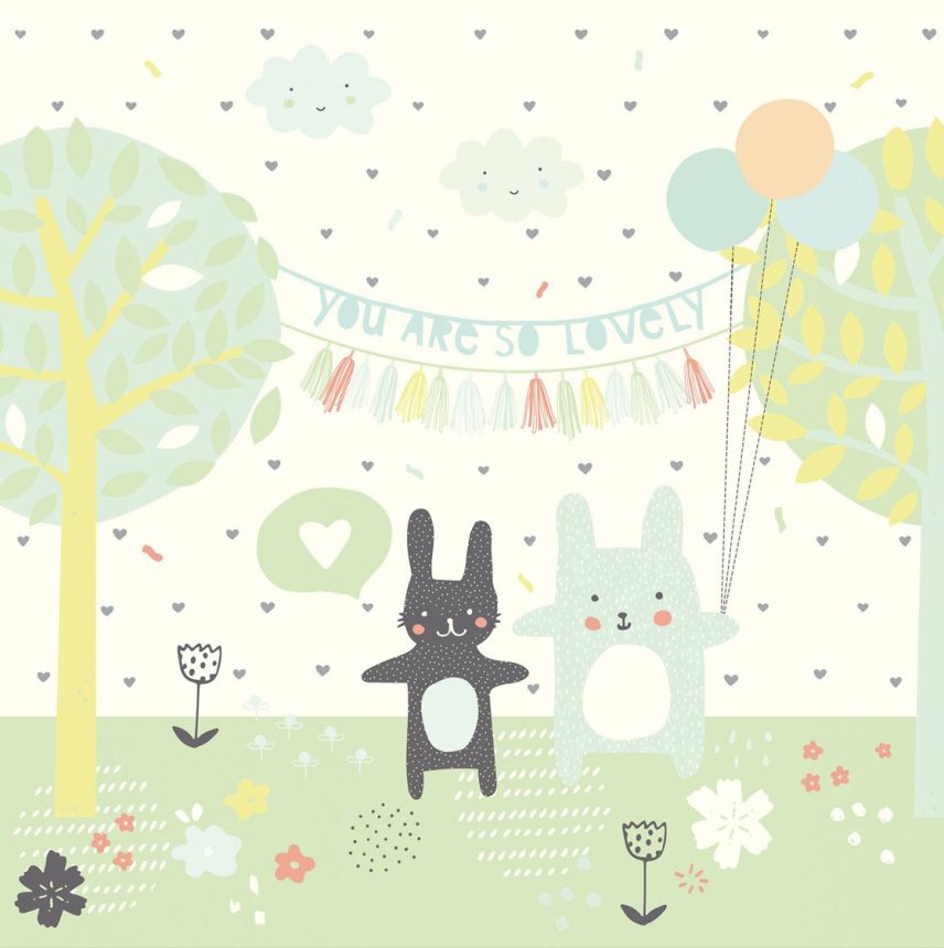 Children's wall mural with bunnies 364114, Wallpower Junior, Eijffinger