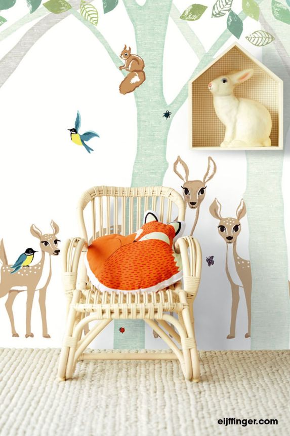 Wall mural Deer in the forest 364130, 186 x 280 cm, Wallpower Junior, Eijffinger + lepidlo zdarma