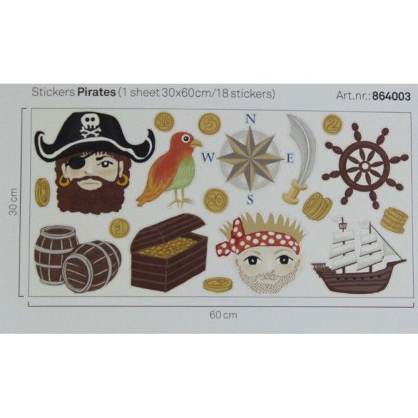 Self-adhesive decoration Pirates 864003, Wallpower Junior, Eijffinger