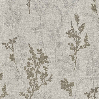 Luxury non-woven wallpaper Leaves, Twigs, vinyl surface, M23023, Architexture Murella, Zambaiti Parati