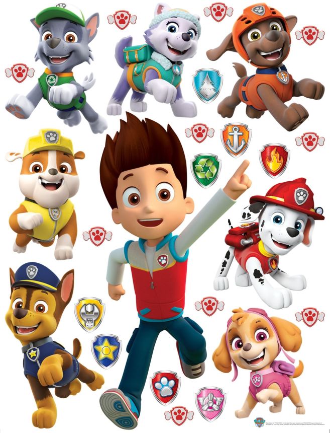 Children's wall sticker DK 2323, Disney, Paw Patrol, AG Design