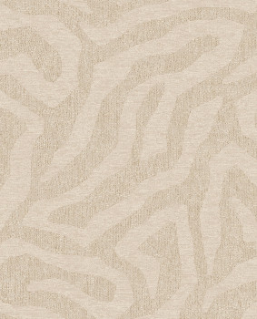 Beige wallpaper, waves, 324001, Embrace, Eijffinger