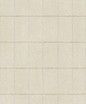 Beige wallpaper, fabric imitation, ILA801, Aquila, Khroma by Masureel