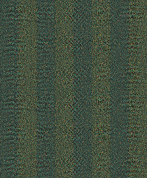 Green-gold wallpaper, imitation tweed striped fabric, ILA603, Aquila, Khroma by Masureel