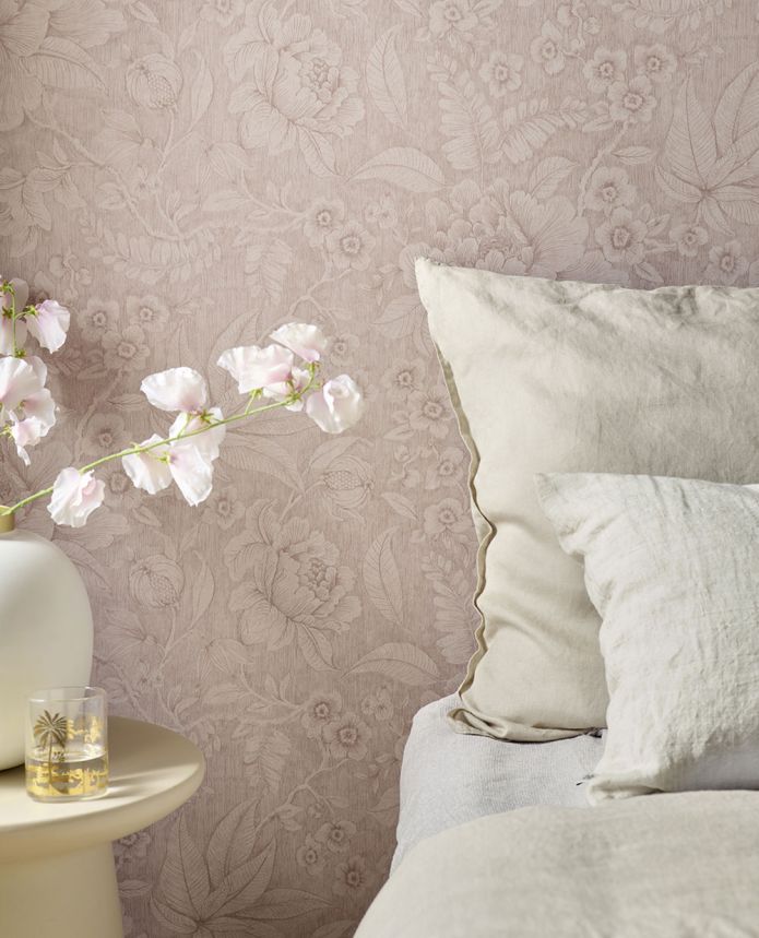 Old pink floral wallpaper, 333102 Pip Studio 6, Eijffinger