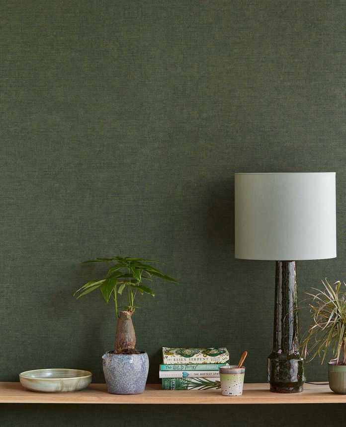 Blue-green non-woven wallpaper, fabric imitation, 333246, Unify, Eijffinger