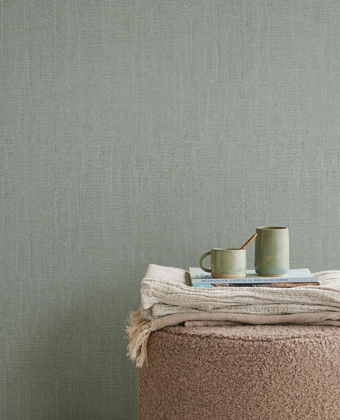 Green non-woven wallpaper, 333267, Unify, Eijffinger