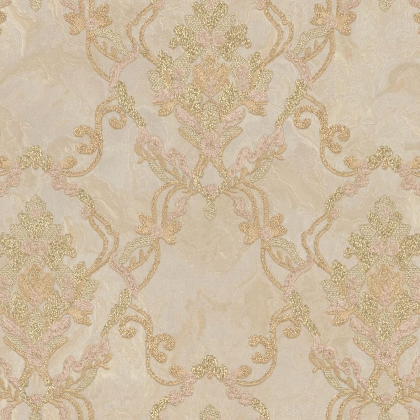 Luxury golden-beige baroque wallpaper, M69905, Splendor, Zambaiti Parati