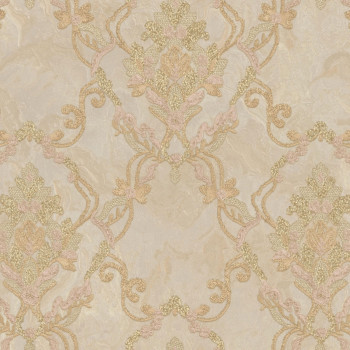 Luxury golden-beige baroque wallpaper, M69905, Splendor, Zambaiti Parati