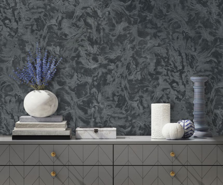 Black stucco wallpaper, M69931, Splendor, Zambaiti Parati