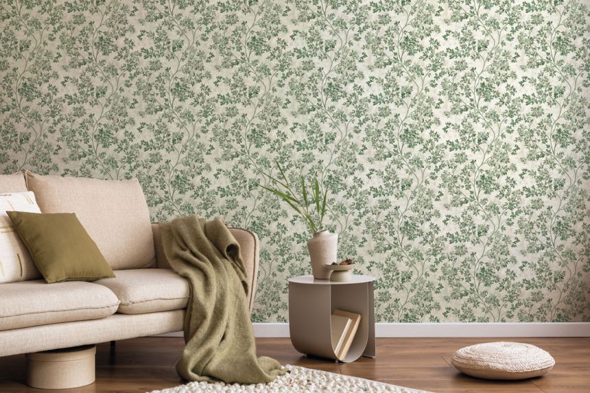 Luxury wallpaper with twigs, leaves, Z21701, Tradizione Italiana, Zambaiti Parati