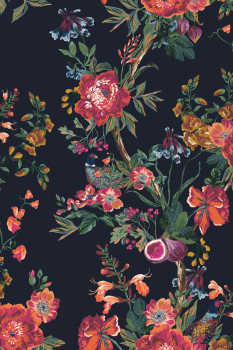 Blue floral wallpaper, 118557, Joules, Graham&Brown