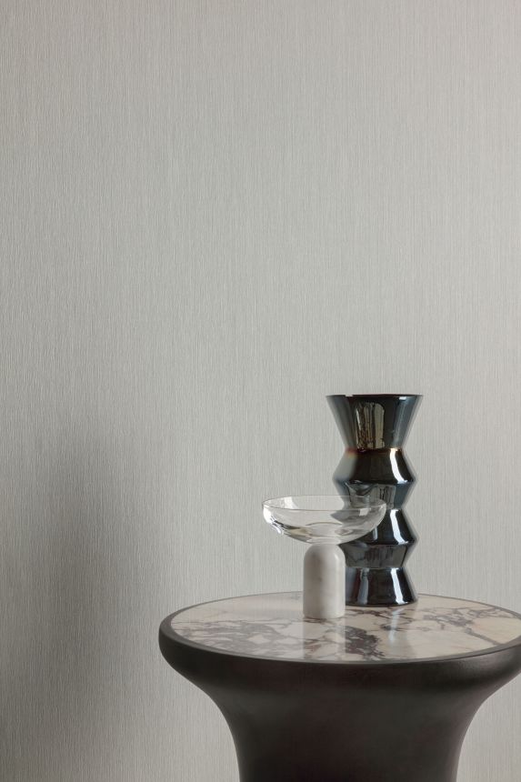 White non-woven wallpaper, TI1201, Time 2025, Grandeco