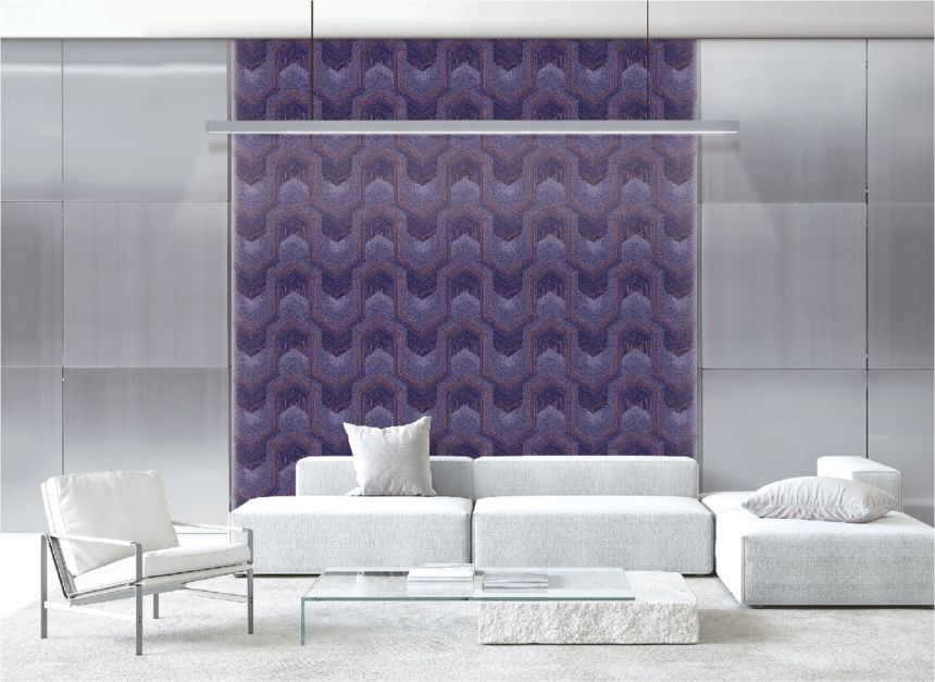 Purple geometric wallpaper, TP422916, Exclusive Threads, Design ID