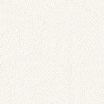 White geometric 3D wallpaper, TP422951, Exclusive Threads, Design ID