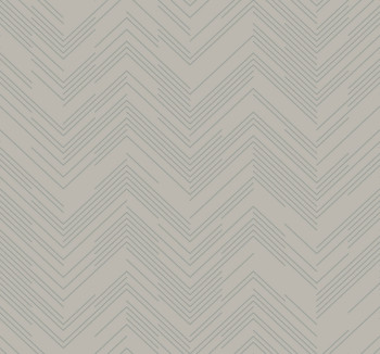 Gray-silver geometric wallpaper, MD7227, Modern Metals, York