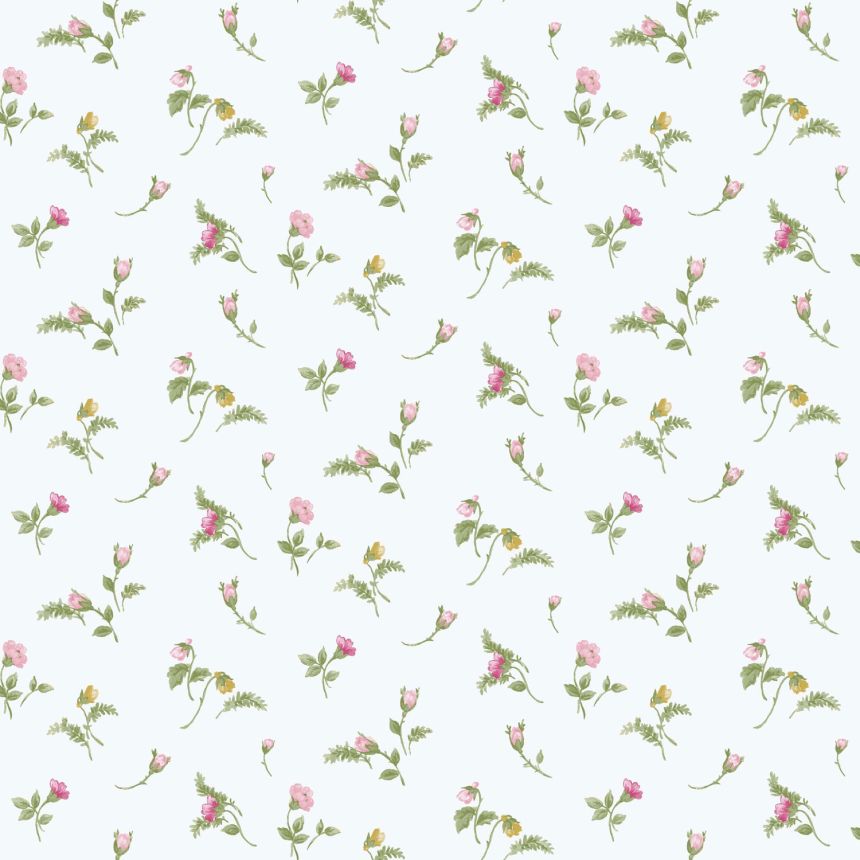 White non-woven floral wallpaper, 84009, Blooming Garden, Cristiana Masi by Parato