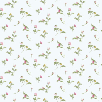 White non-woven floral wallpaper, 84009, Blooming Garden, Cristiana Masi by Parato