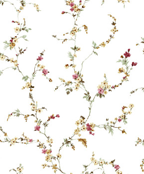 White non-woven floral wallpaper, 84015, Blooming Garden, Cristiana Masi by Parato