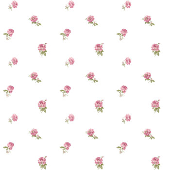 White non-woven floral wallpaper, 84030, Blooming Garden, Cristiana Masi by Parato