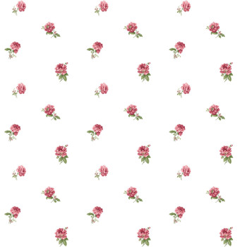 White non-woven floral wallpaper, 84031, Blooming Garden, Cristiana Masi by Parato