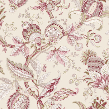 Beige non-woven floral wallpaper, 84038, Blooming Garden, Cristiana Masi by Parato