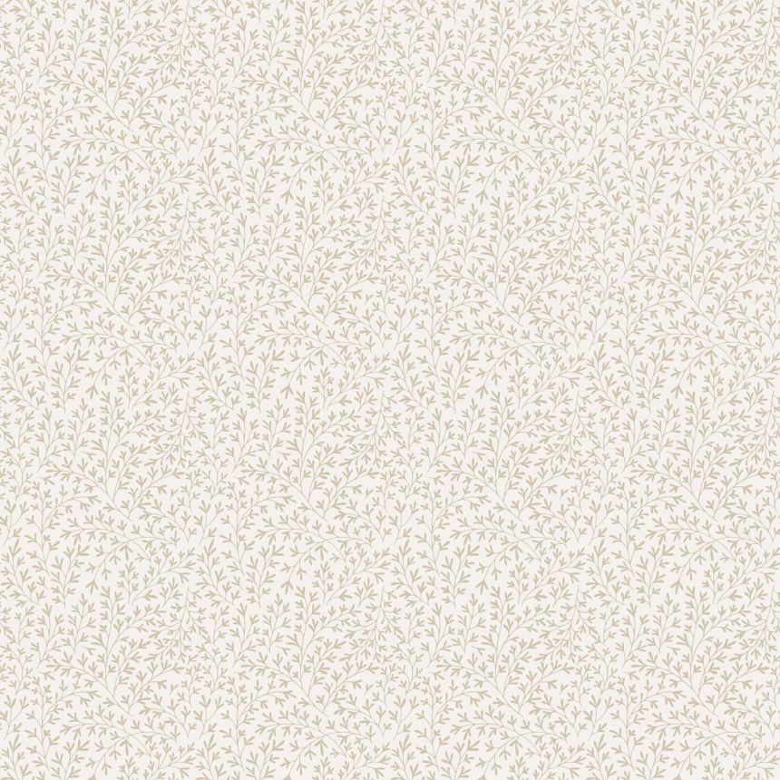 White non-woven wallpaper with branches, 84047, Blooming Garden, Cristiana Masi by Parato