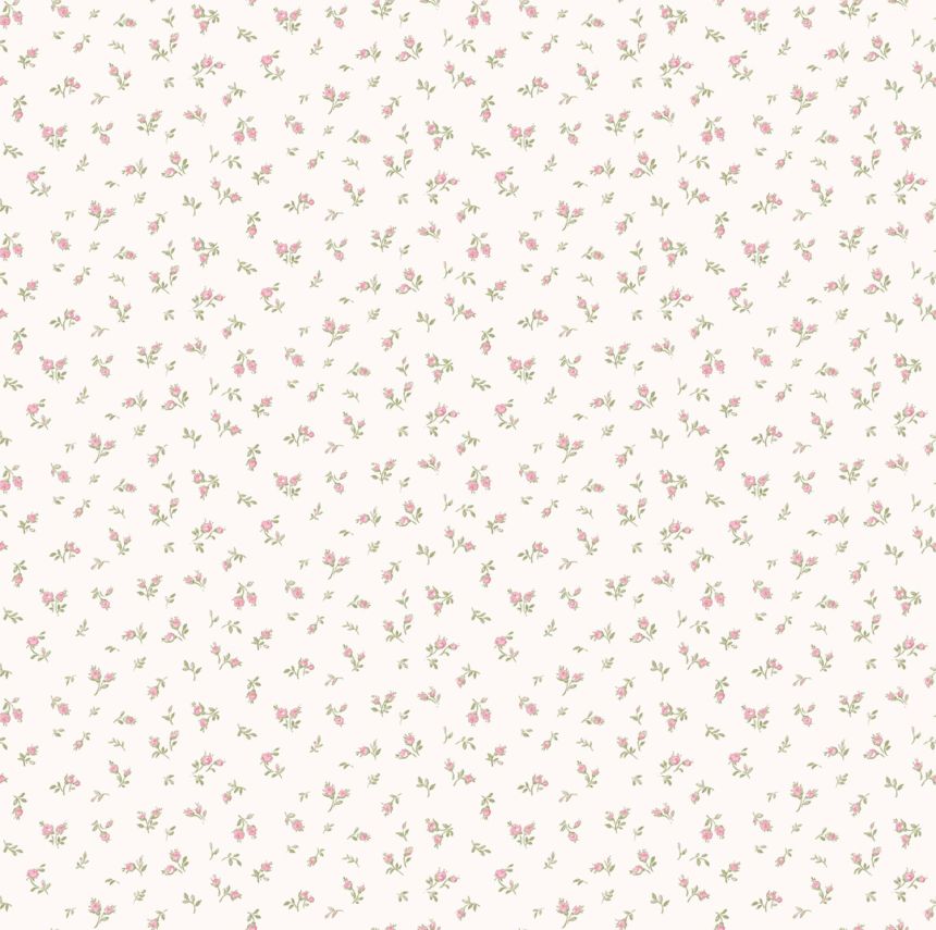 White non-woven floral wallpaper, 84061, Blooming Garden, Cristiana Masi by Parato