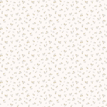 White non-woven floral wallpaper, 84064, Blooming Garden, Cristiana Masi by Parato