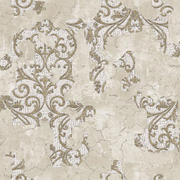 Luxury beige-gold baroque wallpaper, 47701, Eterna, Parato