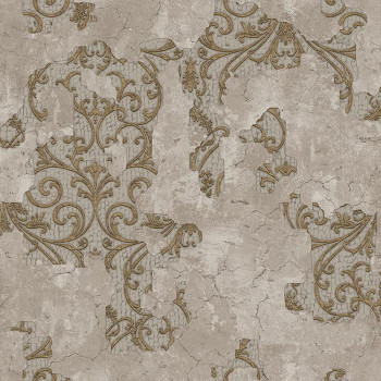 Luxury brown-gold baroque wallpaper, 47704, Eterna, Parato