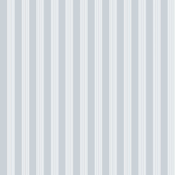 Blue wallpaper with white stripes, 12386, Fiori Country, Parato