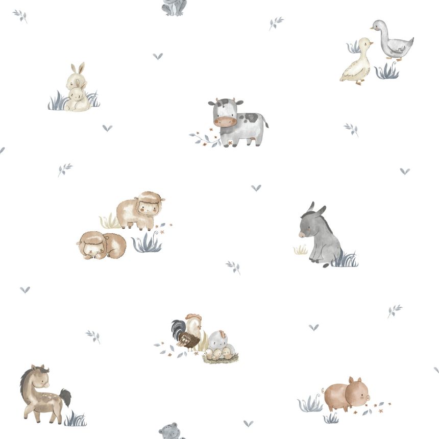 Children's wallpaper, animals, 14830, Happy, Parato