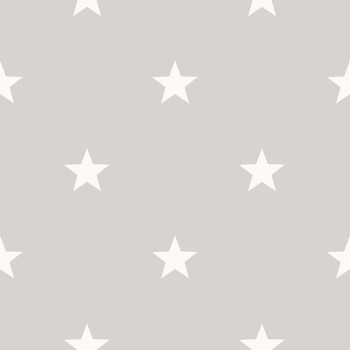 Gray wallpaper, white stars, 16647, Friends & Coffee, Cristiana Masi by Parato