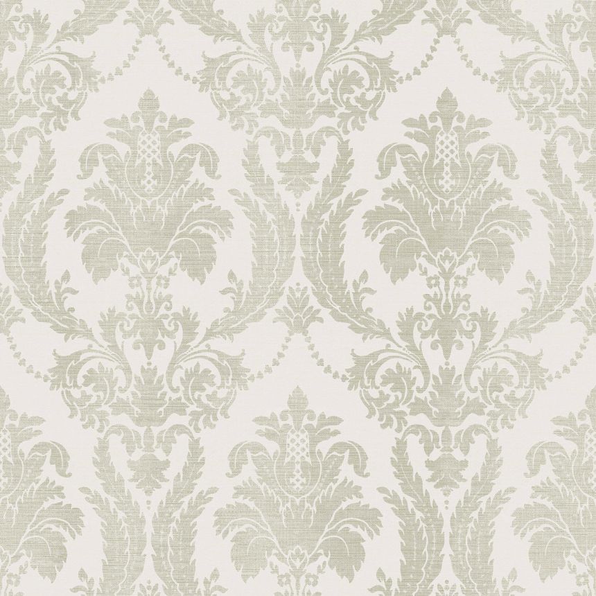 Cream-green baroque wallpaper, 28805, Thema, Cristiana Masi by Parato