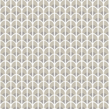 Beige-gray geometric pattern wallpaper, 28866, Thema, Cristiana Masi by Parato