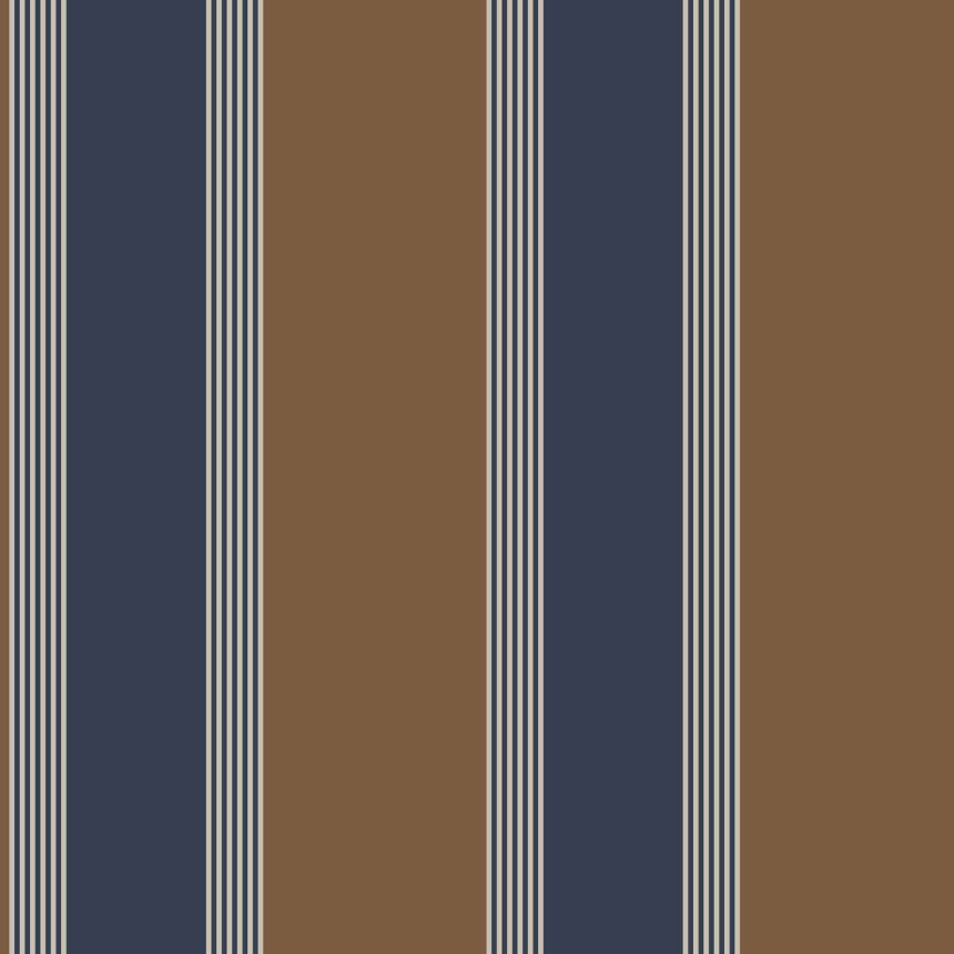 Blue-brown striped wallpaper, 28879, Thema, Cristiana Masi by Parato