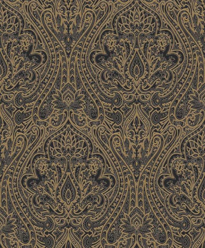 Black-bronze baroque wallpaper, OTH102, Othello, Zoom by Masureel