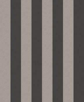 Black-silver striped wallpaper, OTH404, Othello, Zoom by Masureel