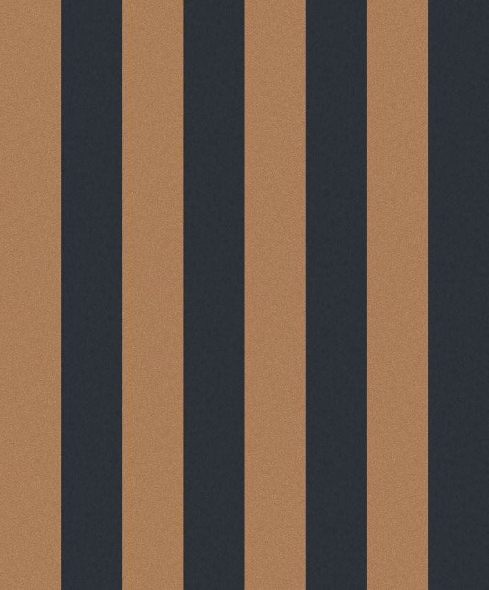 Black-bronze striped wallpaper, OTH409, Othello, Zoom by Masureel