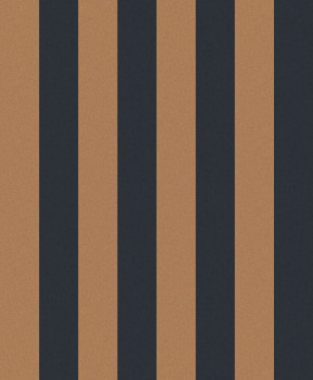 Black-bronze striped wallpaper, OTH409, Othello, Zoom by Masureel