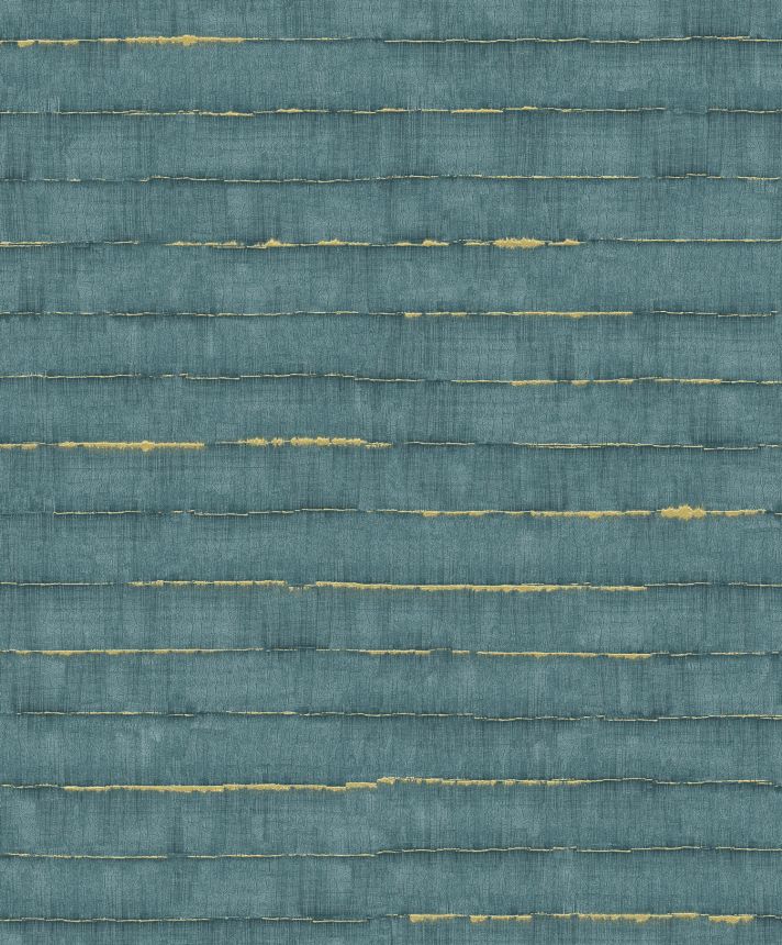 Blue-gold striped wallpaper, SPI501, Spirit of Nature, Khroma by Masureel