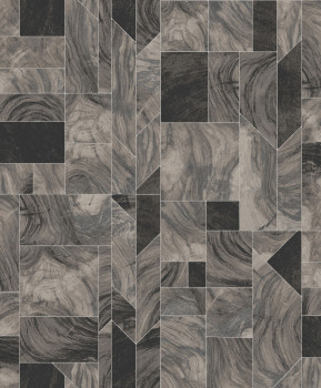 Marbled geometric wallpaper, SPI703, Spirit of Nature, Khroma by Masureel