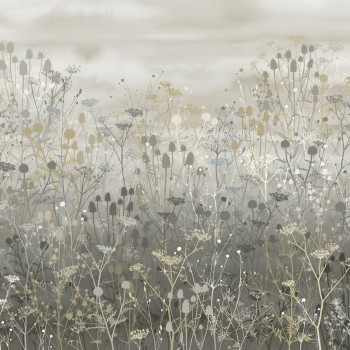 Wall mural with meadow grasses, 120418FXST, Wiltshire Meadow, Clarissa Hulse