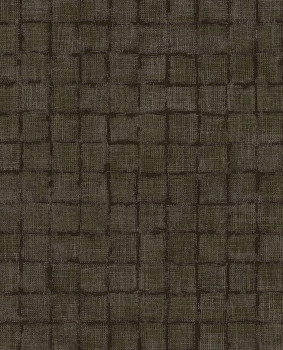 Brown wallpaper, fabric imitation, 333458, Emerald, Eijffinger