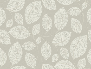 Brown metallic wallpaper with leaves, EV3922, Candice Olson Casual Elegance, York