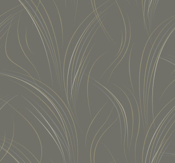 Elegant gray geometric wallpaper, EV3936, Candice Olson Casual Elegance, York