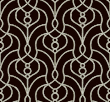 Black baroque wallpaper, EV3945, Candice Olson Casual Elegance, York