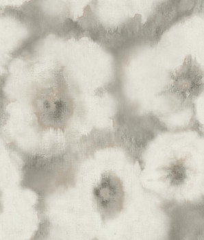 Gray-brown floral wallpaper, EV3963, Candice Olson Casual Elegance, York