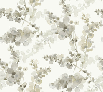 Beige-gray floral wallpaper, EV3973, Candice Olson Casual Elegance, York